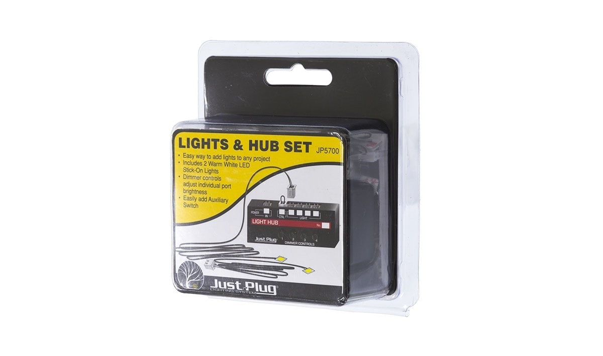Woodland Scenics JP5700 Just Plug Lights & Hub Set