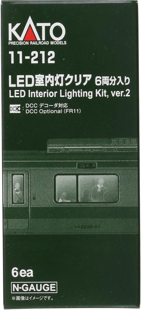 KATO 11 - 212 N Scale Passenger Car Interior LED Lighting Kit Version 3 - 6 - Pack - Oakville Model Trains Depot