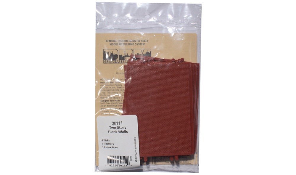 DPM 30111 HO Scale MBS Two - Story Blank Wall Section - Oakville Model Trains Depot