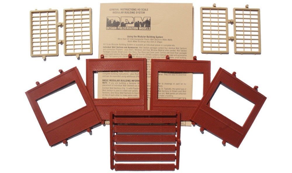 Woodland Scenics DPM 30173 HO Scale Dock Level Steel Sash Window Kit