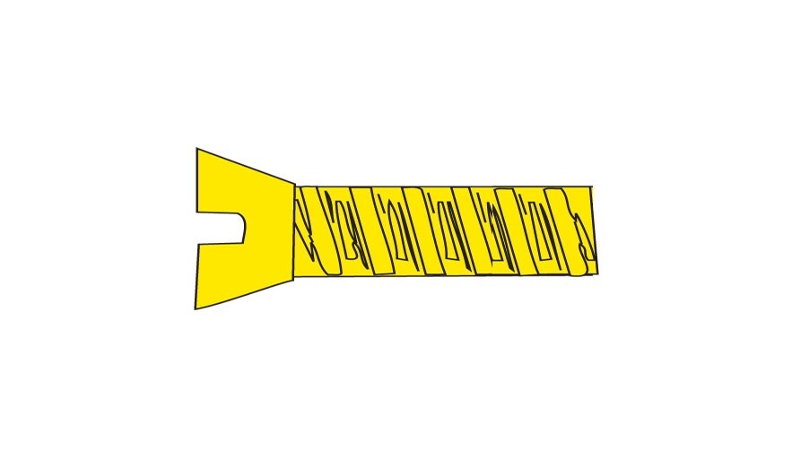 Woodland Scenics H846 Flat Head Screws 0-80 1/4 - 5pcs