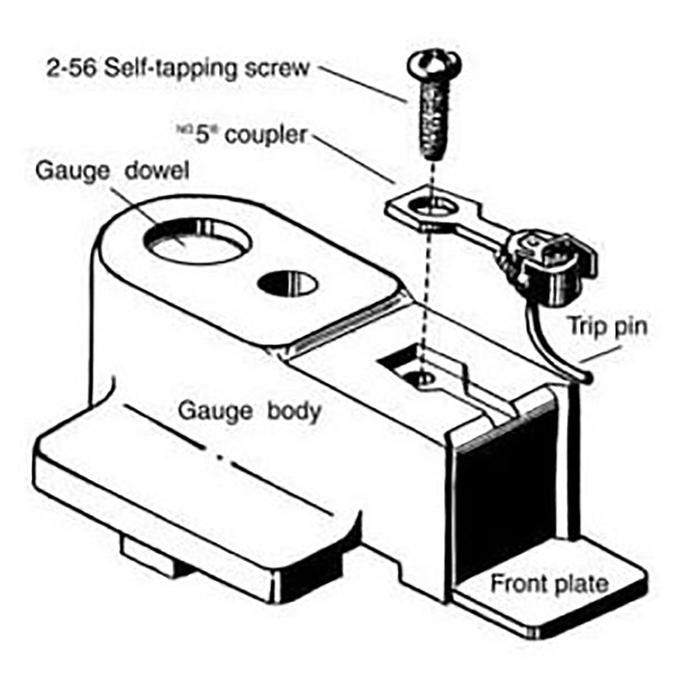 Kadee 205 HO Scale Metal Multi - Purpose Coupler Height Gauge - Oakville Model Trains Depot