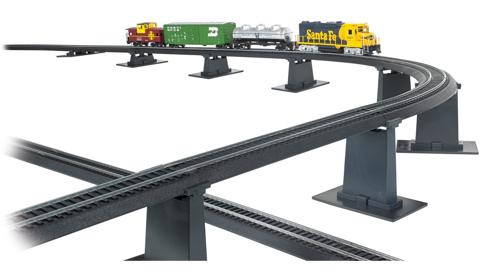 Bachmann 44471 HO Scale EZ-Track 14-Piece Graduated Pier Set - New