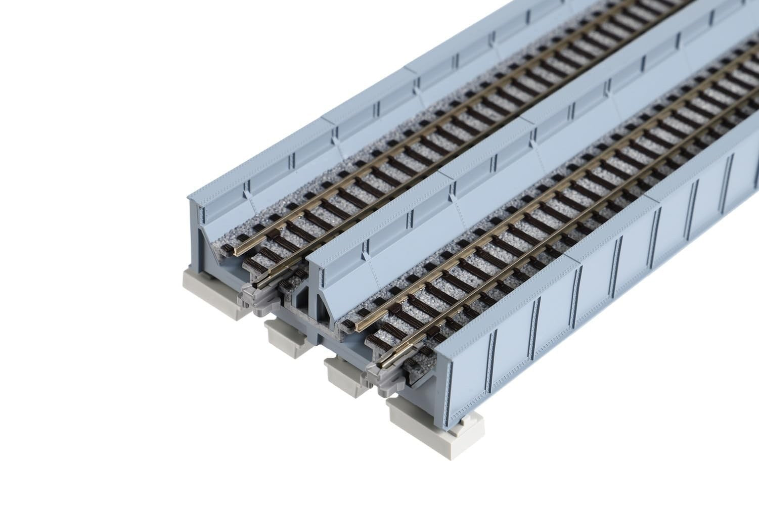 Kato 20-457 N Scale 186mm (7-5/16") Double Track Plate Girder Bridge - Gray