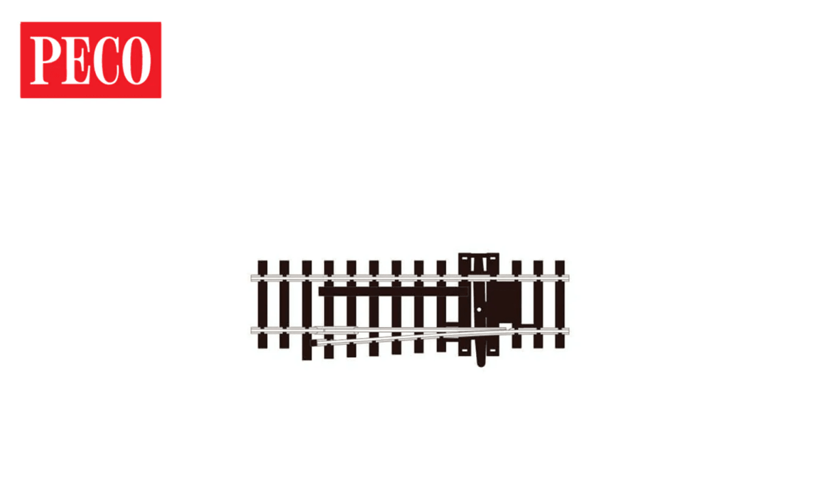 PECO SL - 85 HO/OO Scale Code 100 LH Left Hand Catch Point Turnout - Oakville Model Trains Depot