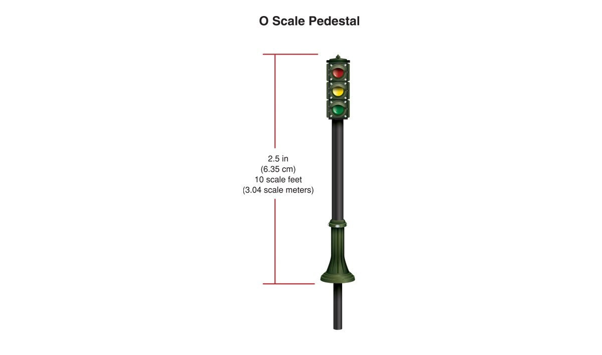 Woodland Scenics JP5664 O Scale Pedestal Traffic Lights