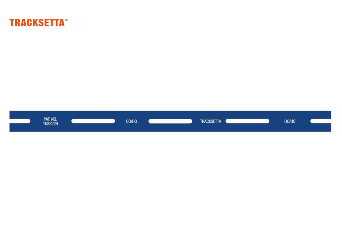 PECO OOT10 HO/OO Scale Tracksetta Track Laying Template 10"/25.4cm Straight - Oakville Model Trains Depot