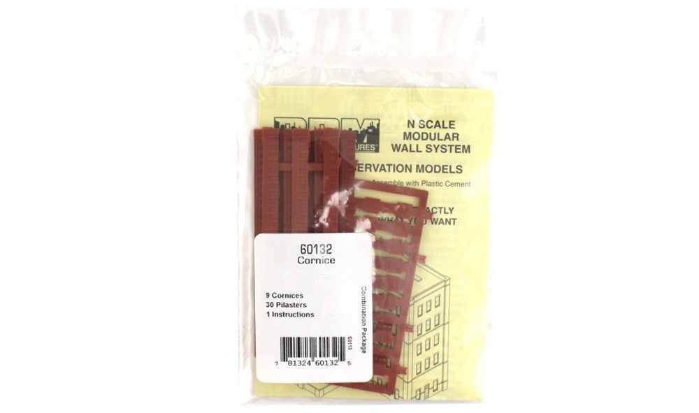 Woodland Scenics DPM 60132 N Scale Cornice Kit