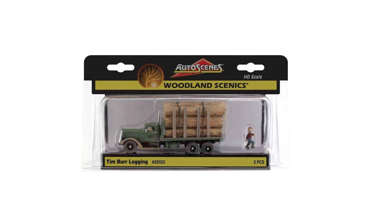 Woodland Scenics AS5553 HO Scale Tim Burr Logging - Oakville Model Trains Depot