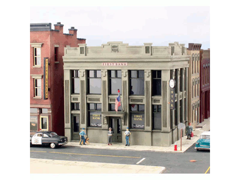 Woodland Scenics DPM 12200 HO Scale First Bank Building Kit