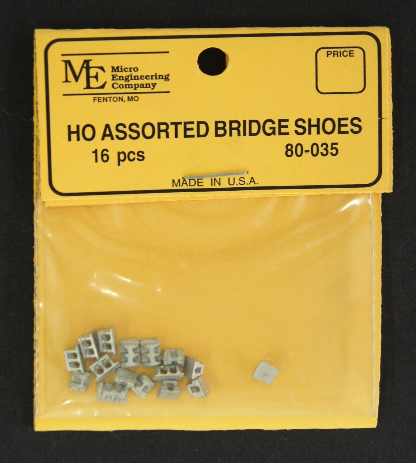 Micro Engineering 80-035 HO Scale Assorted Bridge Shoes - 16pcs