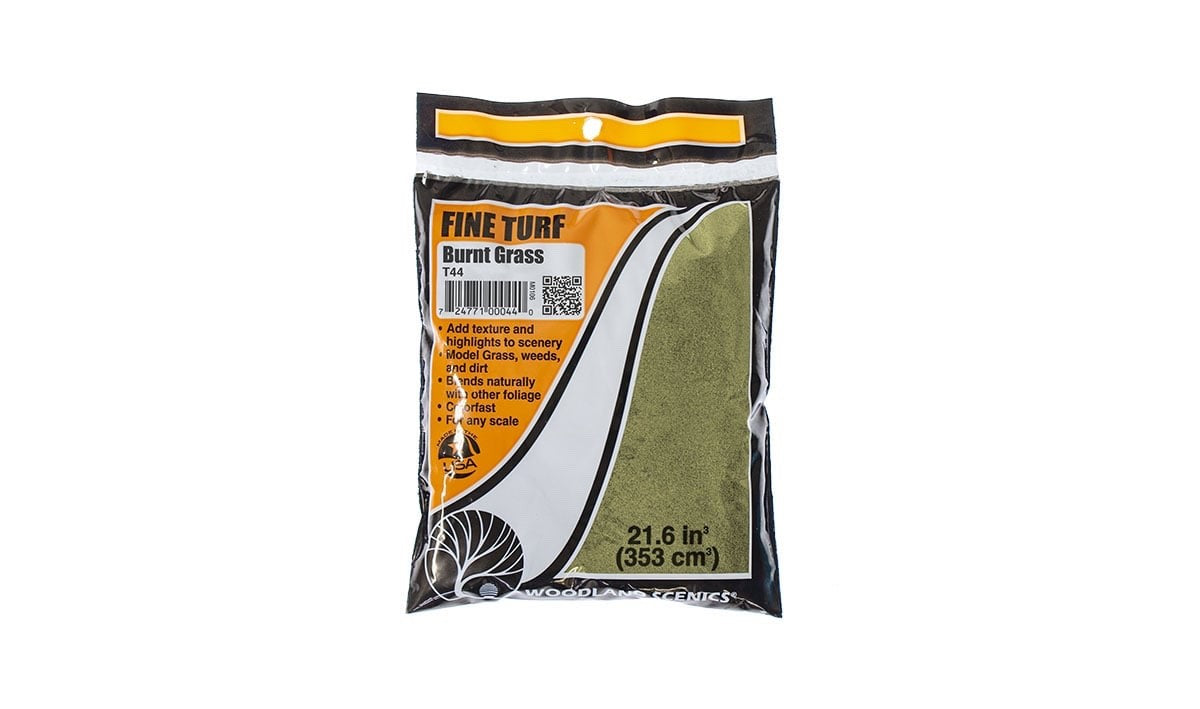 Woodland Scenics T44 Fine Turf Burnt Grass Bag