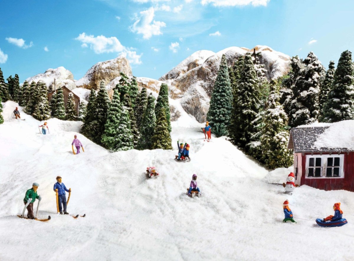 Woodland Scenics A1966 HO Scale Children Sledding - Oakville Model Trains Depot