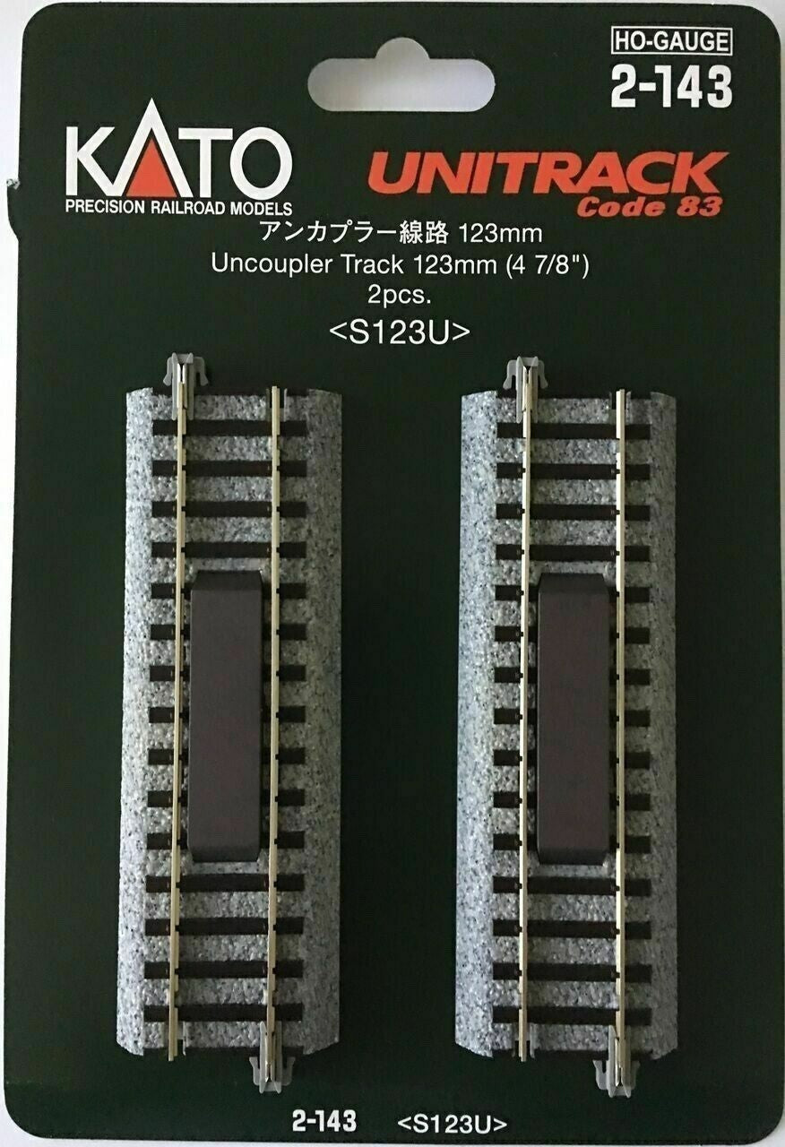 Kato 2-143 HO Scale Unitrack 123mm 4 7/8" Uncoupler - 2pcs