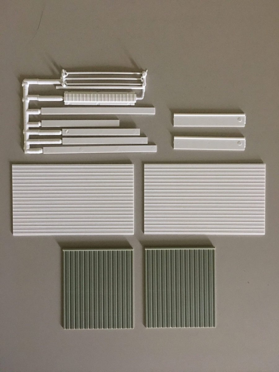 Pikestuff 0141 HO Scale Building Extension Kit (Green) - Adds Length to Any Pikestuff - Oakville Model Trains Depot