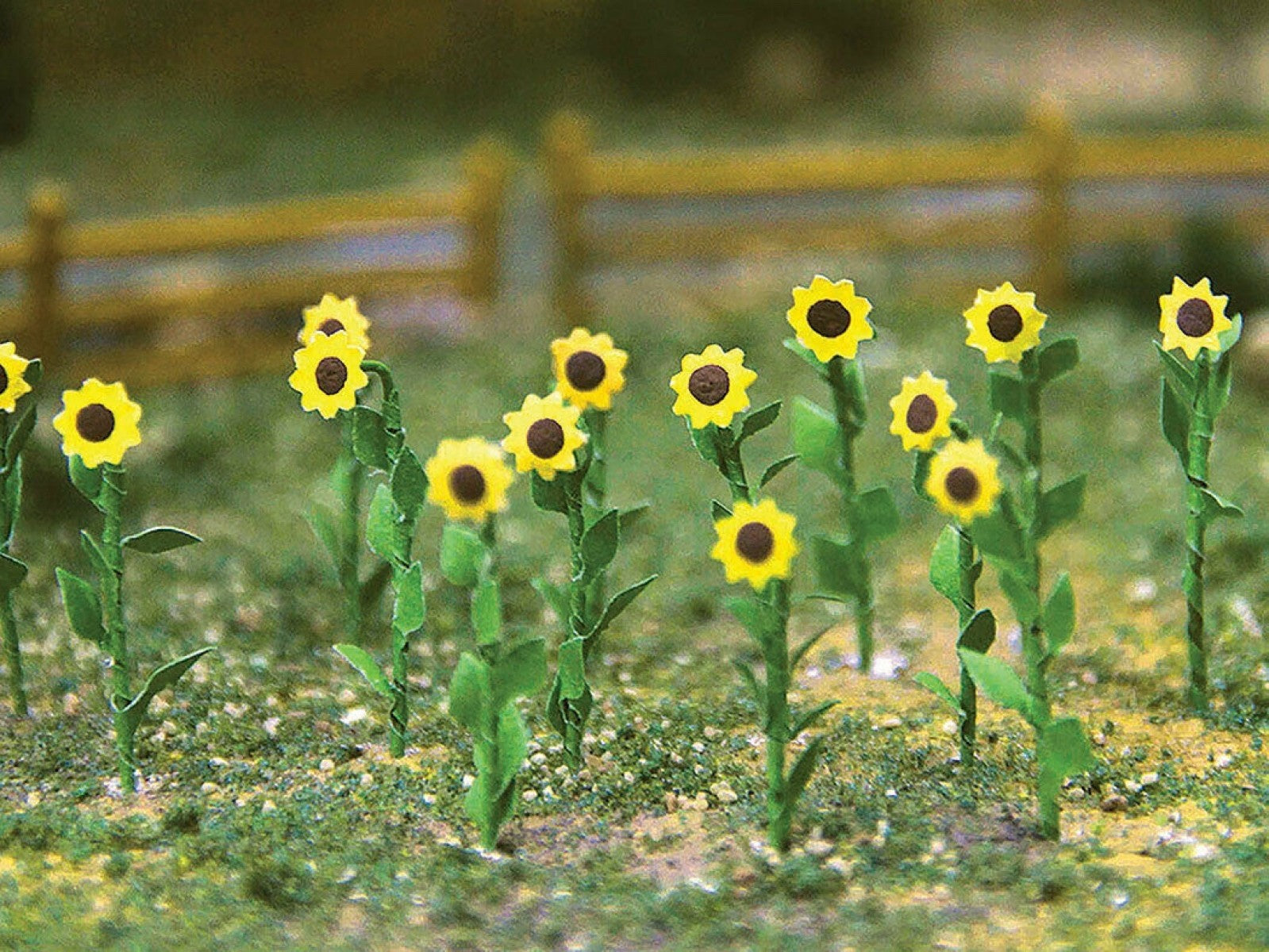 Bachmann 32506 HO Scale Sunflowers 1" Tall - 16/pkg