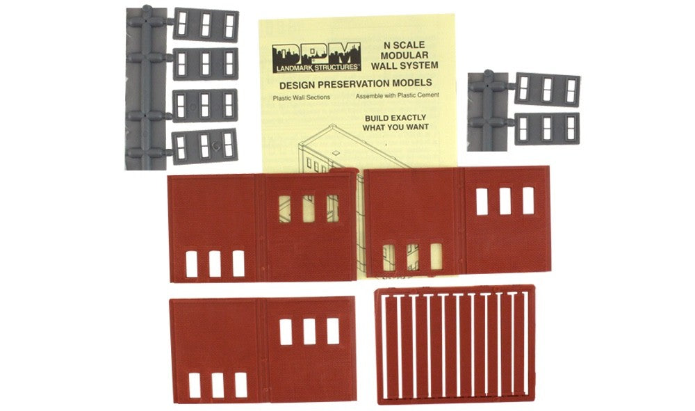 Woodland Scenics DPM 60123 N Scale Two-Story 6-Windows Kit