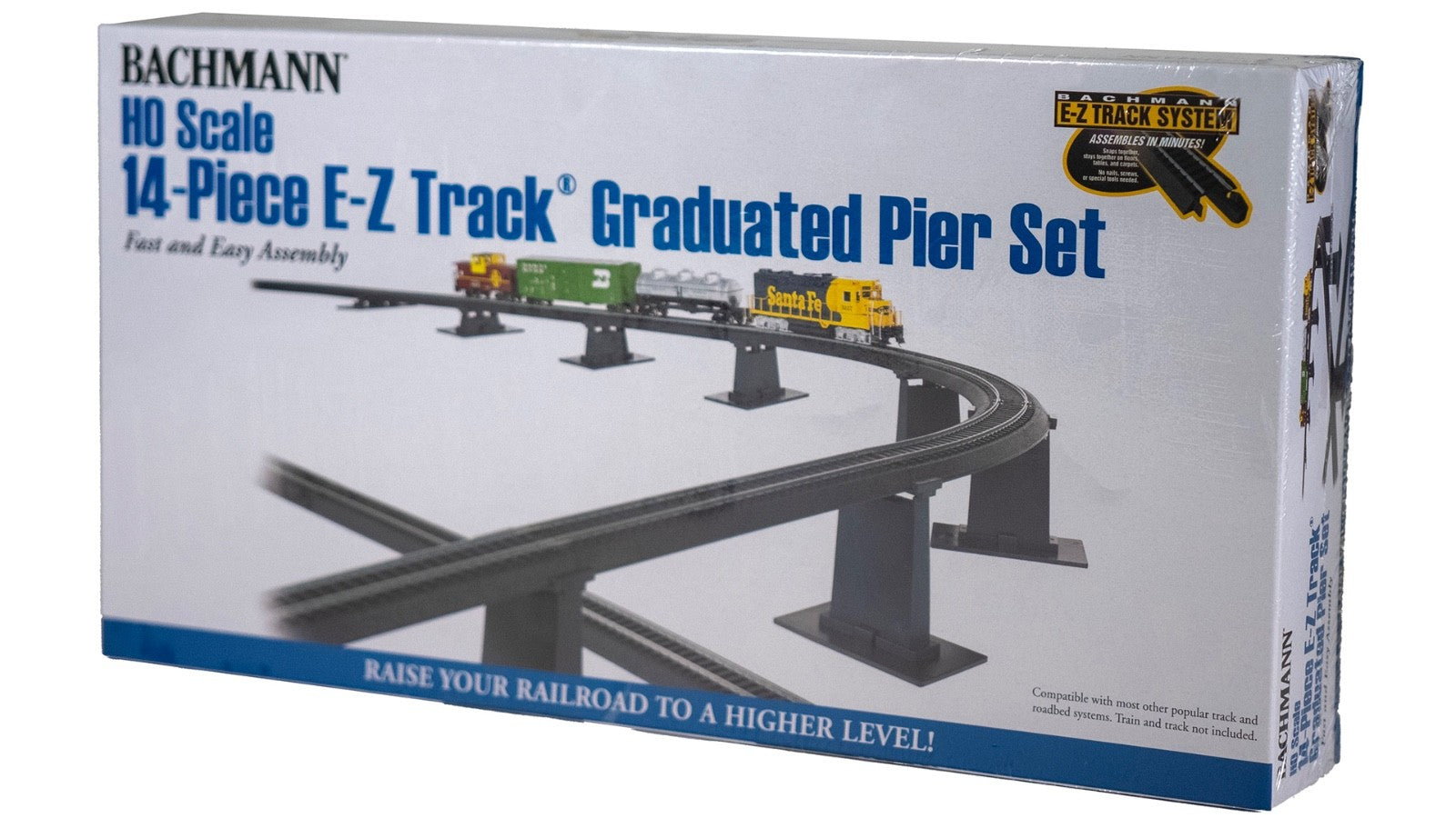 Bachmann 44471 HO Scale EZ-Track 14-Piece Graduated Pier Set - New