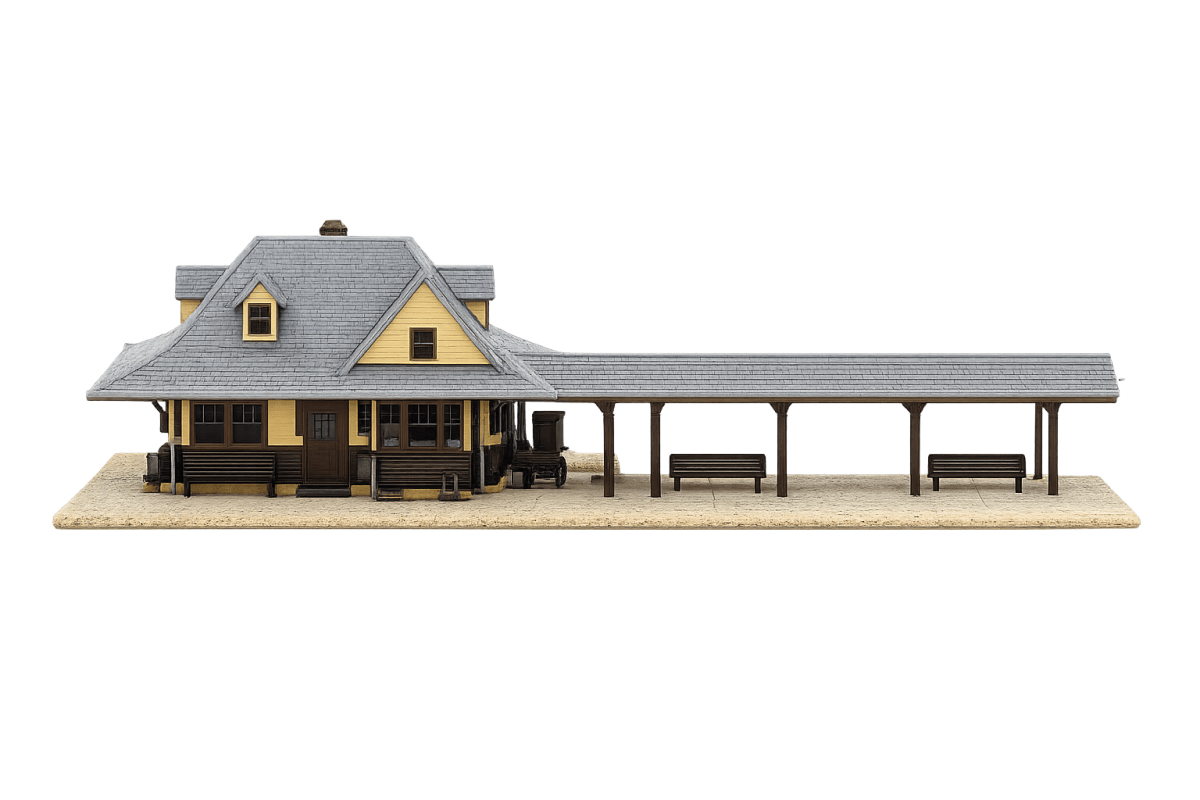Atlas 2841 N Scale Passenger Station Kit - Oakville Model Trains Depot