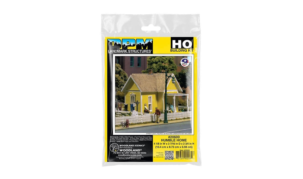 Woodland Scenics DPM 20600 HO Scale Humble Home Building Kit