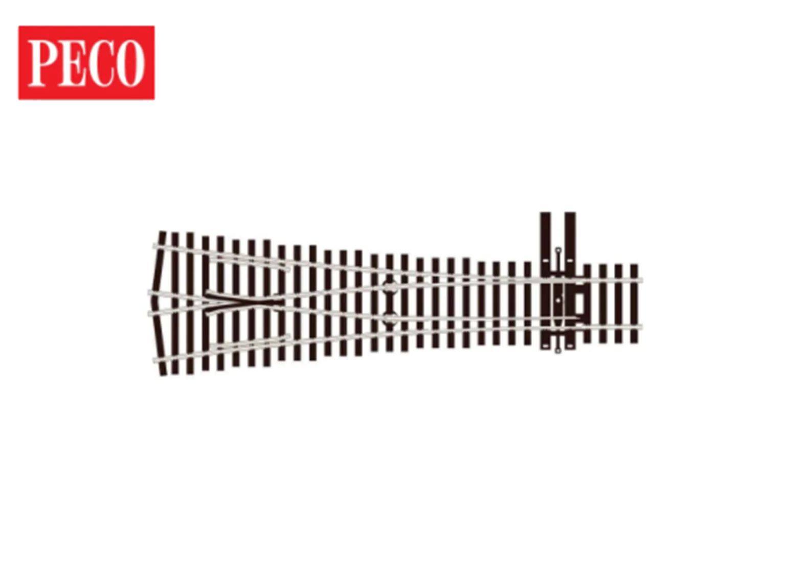 Peco SL-8348 HO Scale Code 83 #4 Y/Wye Switch/Turnout with InsulFrog - New