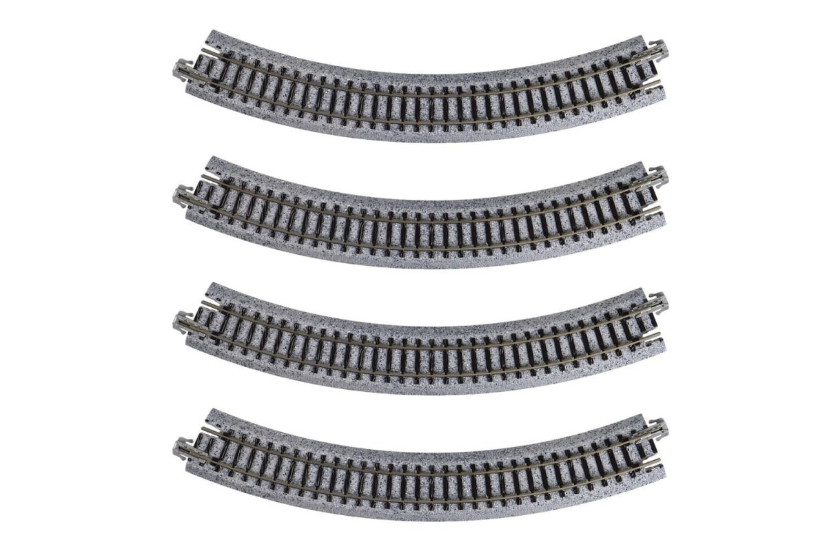 KATO 20 - 170 N Scale Unitrack R216mm (R8 - 9/16") 45° Curved Track - 4 - Pack - Oakville Model Trains Depot