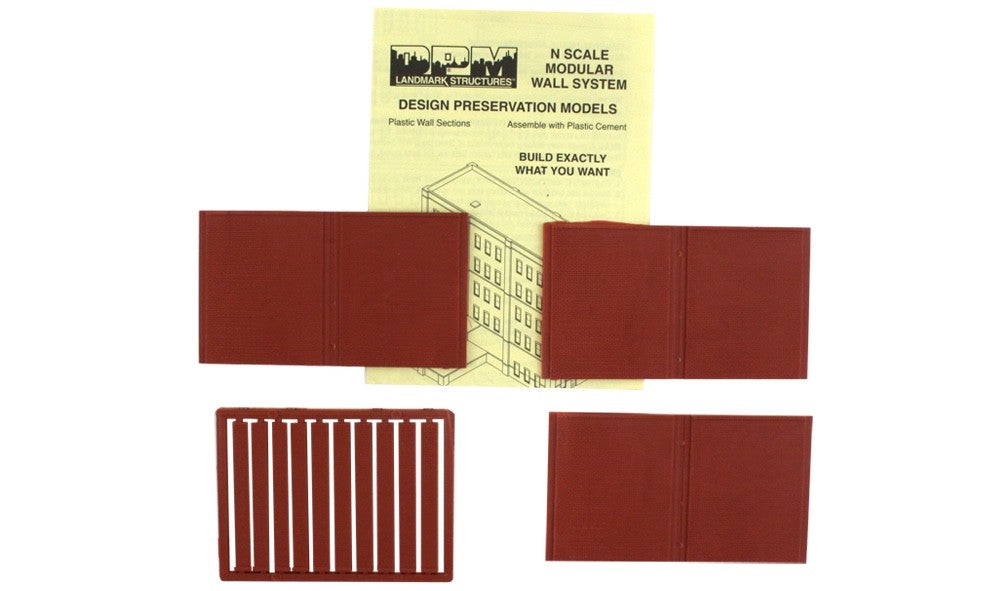 Woodland Scenics DPM 60121 N Scale Two-Story Blank Wall Kit