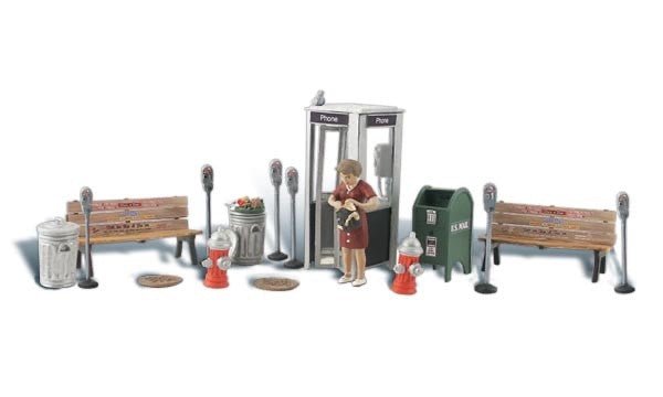 Woodland Scenics A1941 HO Scale Street Accessories - Oakville Model Trains Depot