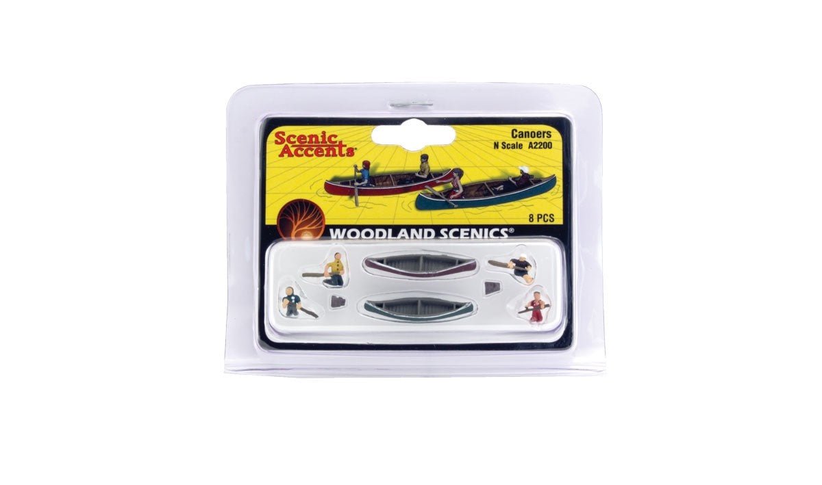 Woodland Scenics A2200 N Scale Canoers - Oakville Model Trains Depot