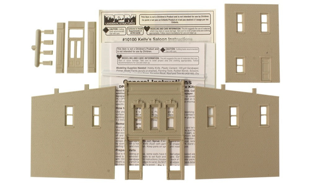 Woodland Scenics DPM 10100 HO Scale Kelly's Saloon Building Kit
