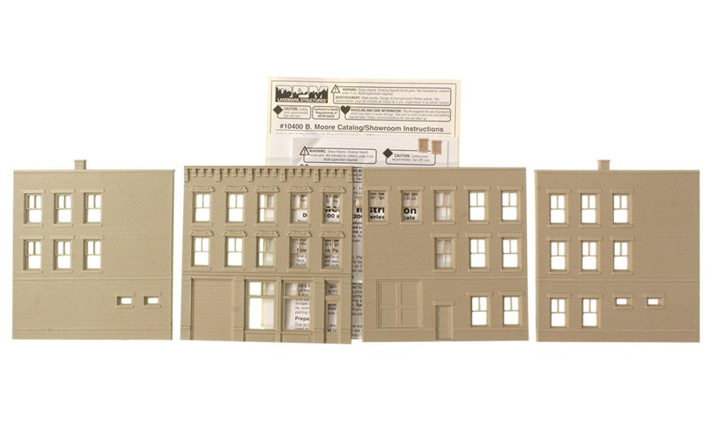 Woodland Scenics DPM 10400 HO Scale B. Moore Catalog/Showroom Building Kit