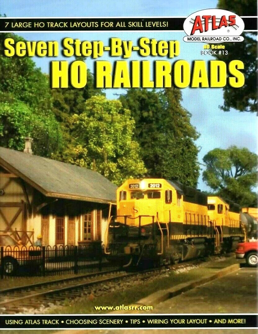 Atlas 13 Seven Step-by-Step HO Railroads Book - New
