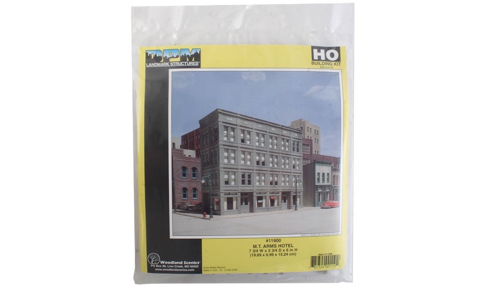 Woodland Scenic DPM 11900 HO Scale M.T. Arms Hotel Building Kit