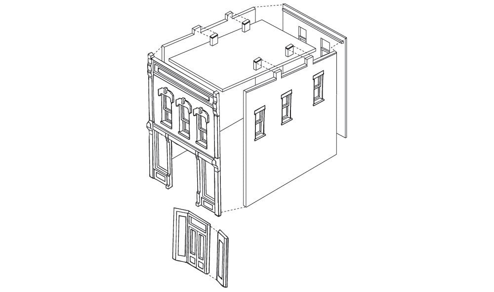 Woodland Scenics DPM 10100 HO Scale Kelly's Saloon Building Kit