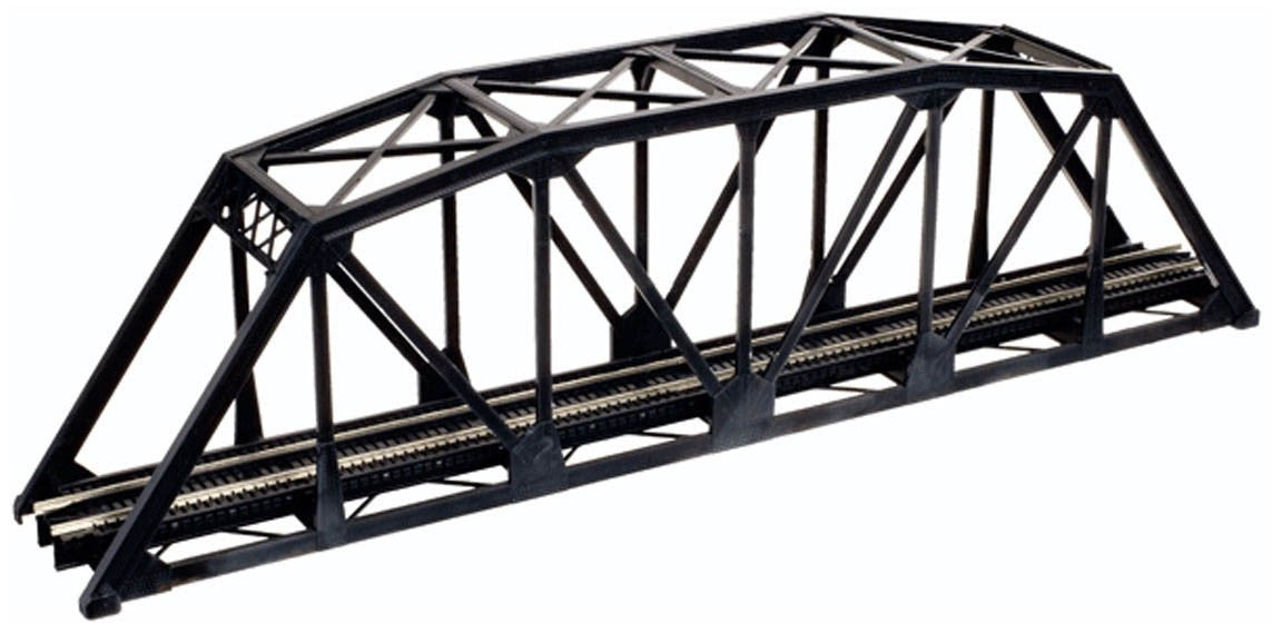 Atlas 2570 N Scale Code 80 Black Through Truss Bridge Kit 10" Long - New