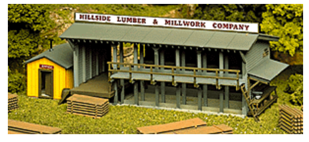 Atlas 750 HO Scale HO Lumber Yard & Office Kit - New
