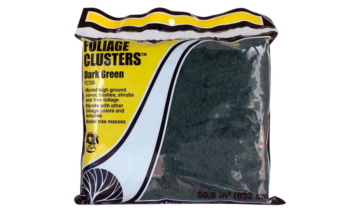 Woodland Scenics FC59 Foliage Clusters™ Dark Green