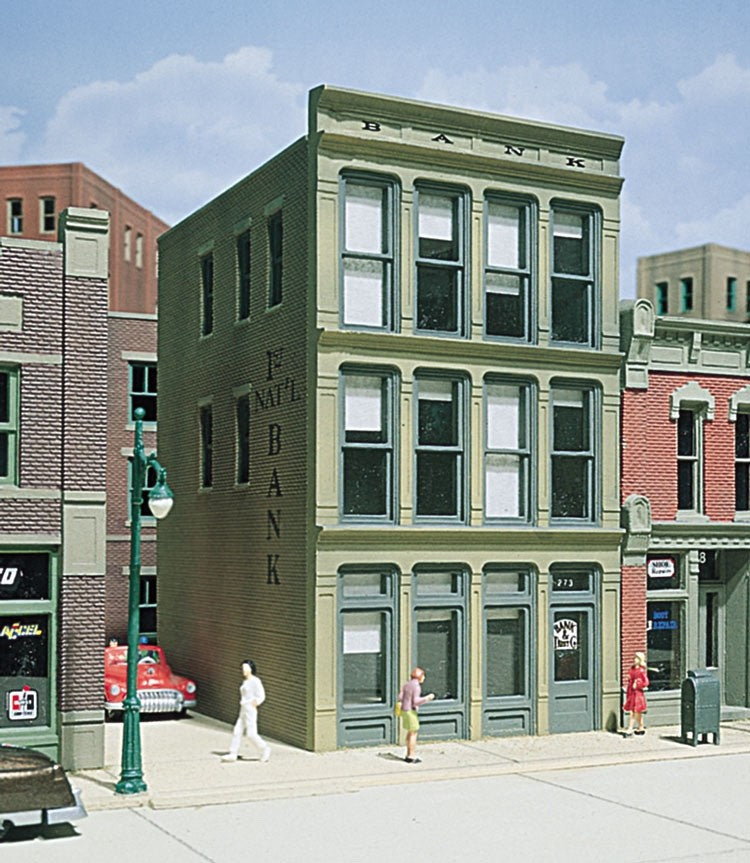 Woodland Scenic DPM 11800 HO Scale 1st National Bank Building Kit