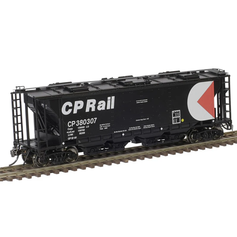 Atlas 20006367 HO Scale 6 Hatch Slab Side Covered Hopper CP Rail #380606 - New