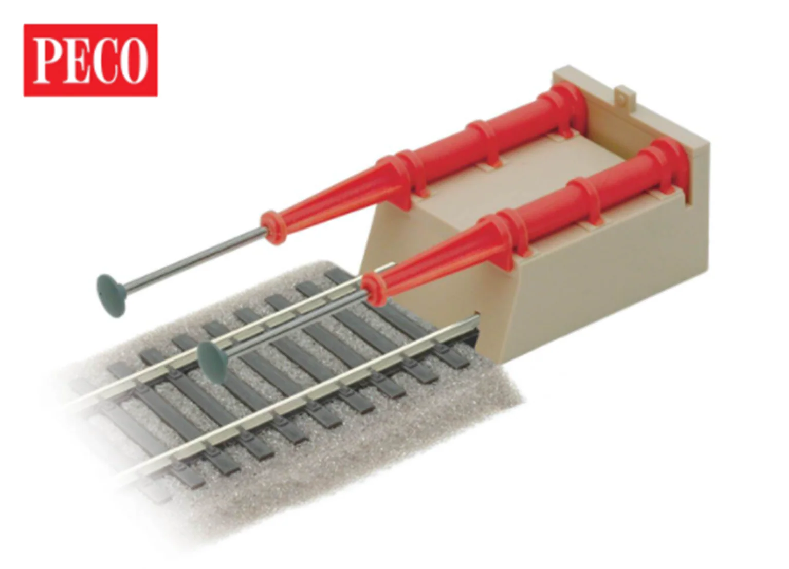 Peco SL-42 HO Scale Bumper Hydraulic Type 2pcs - New