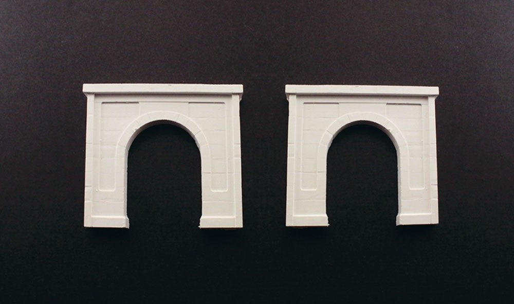 Woodland Scenics 1152 N Scale Concrete Single Tunnel Portal 2pcs - New