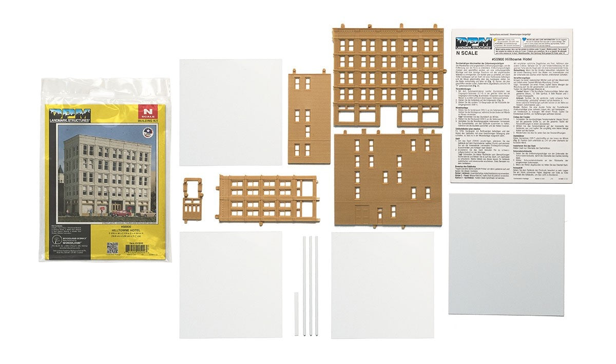 Woodland Scenics DPM 50900 N Scale Hilltowne Hotel Building Kit