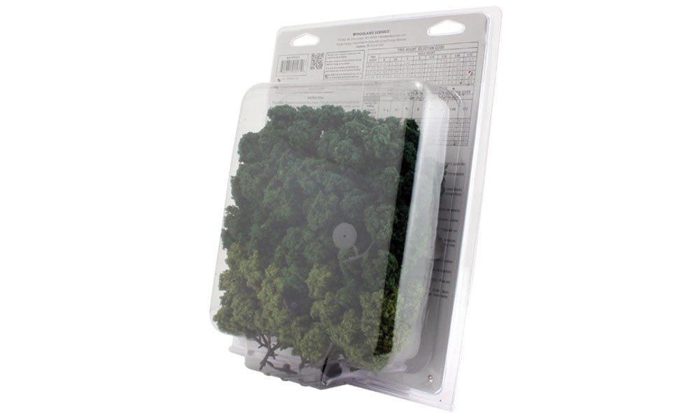 Woodland Scenics TR1571 Ready Made Trees™ Value Pack 2" - 3" Mixed Green - 23pcs - Oakville Model Trains Depot