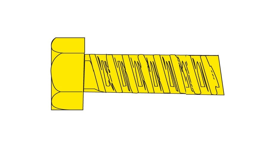 Woodland Scenics H871 Hex Head Screws 1-72 3/8 - 5pcs