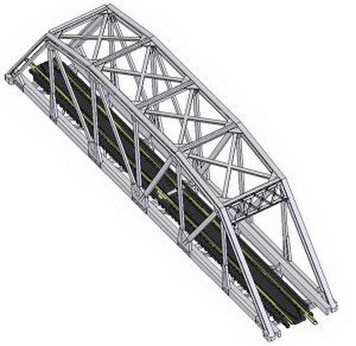 Atlas 2571 N Scale Code 80 Silver Through Truss Bridge Kit 10" Long - New