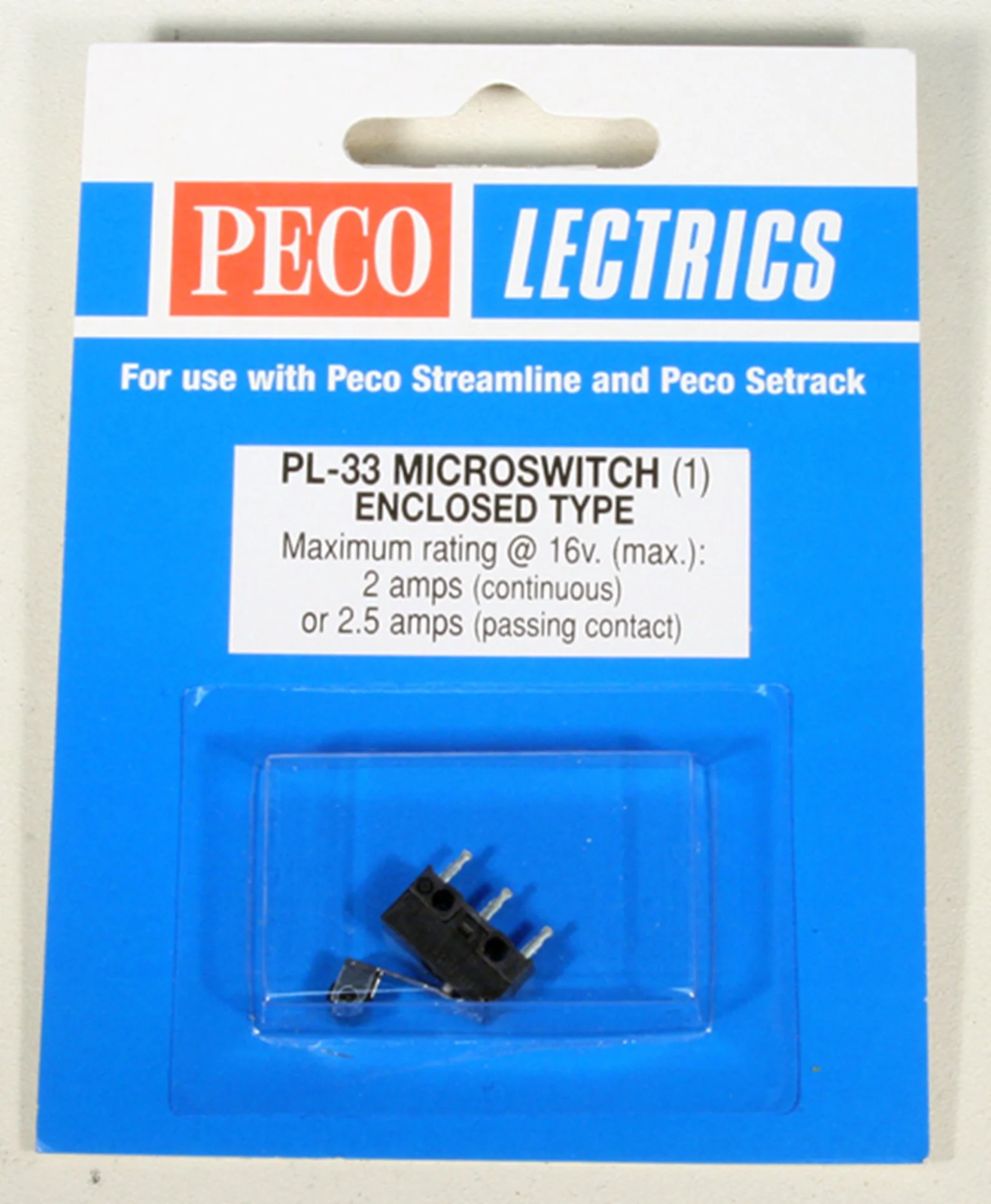Peco PL-33 Closed Microswitch - New