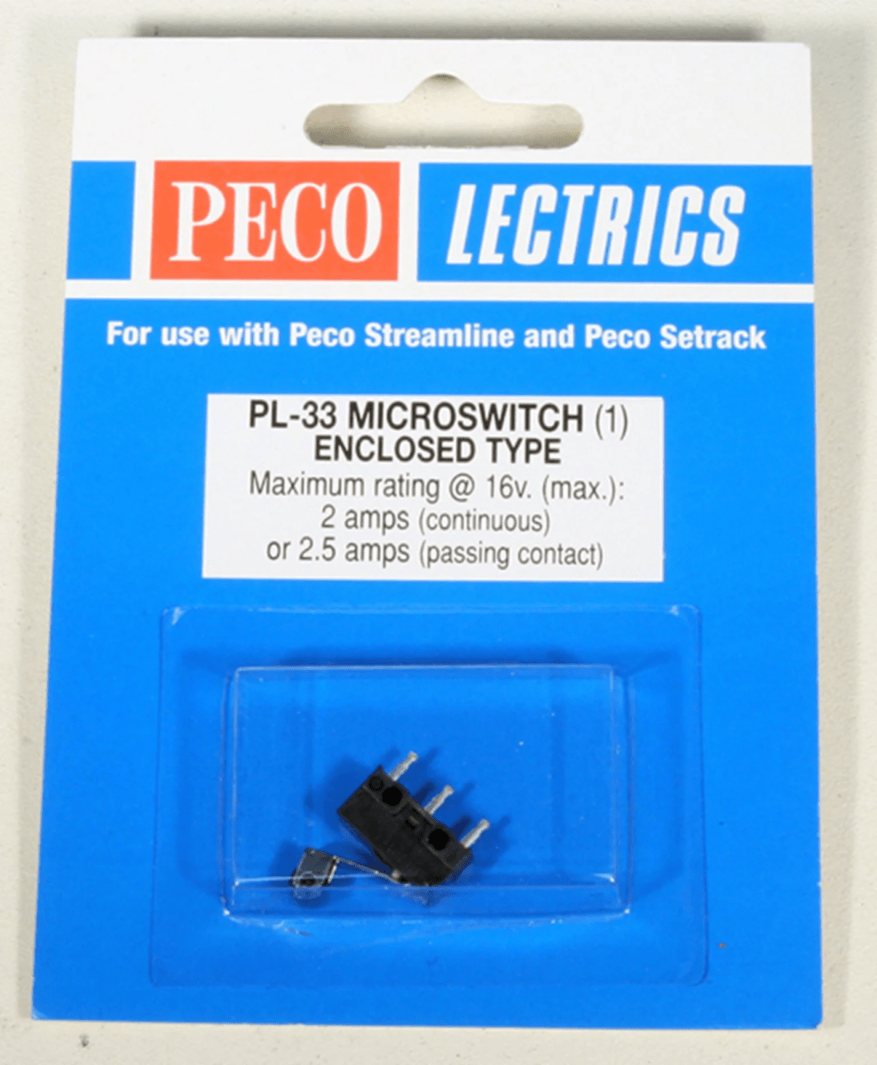 PECO PL - 33 Closed Microswitch - Oakville Model Trains Depot
