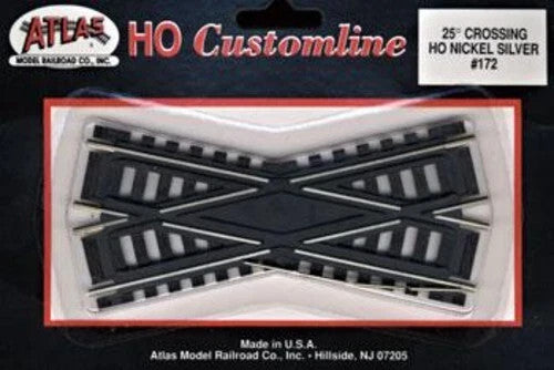 Atlas #172 Code 100 25 Degree Custom Crossing HO Nickel Silver -New