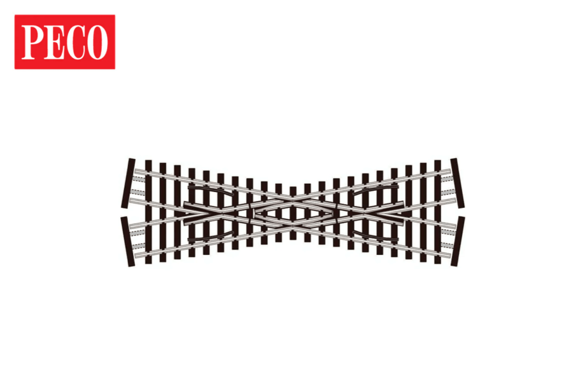 PECO SL - E393F N Scale Code 55 Short Crossing with ElectroFrog - Oakville Model Trains Depot