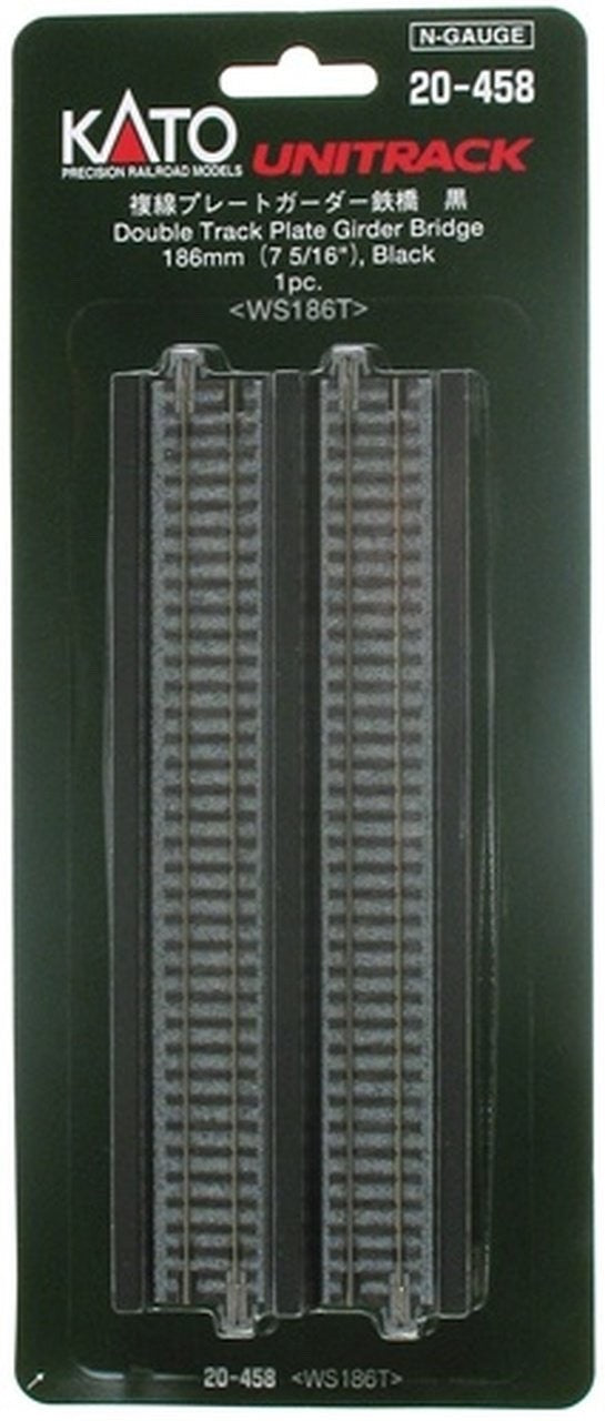 Kato 20-458 N Scale 186mm (7 5/16") Double Track Plate Girder Bridge - Black